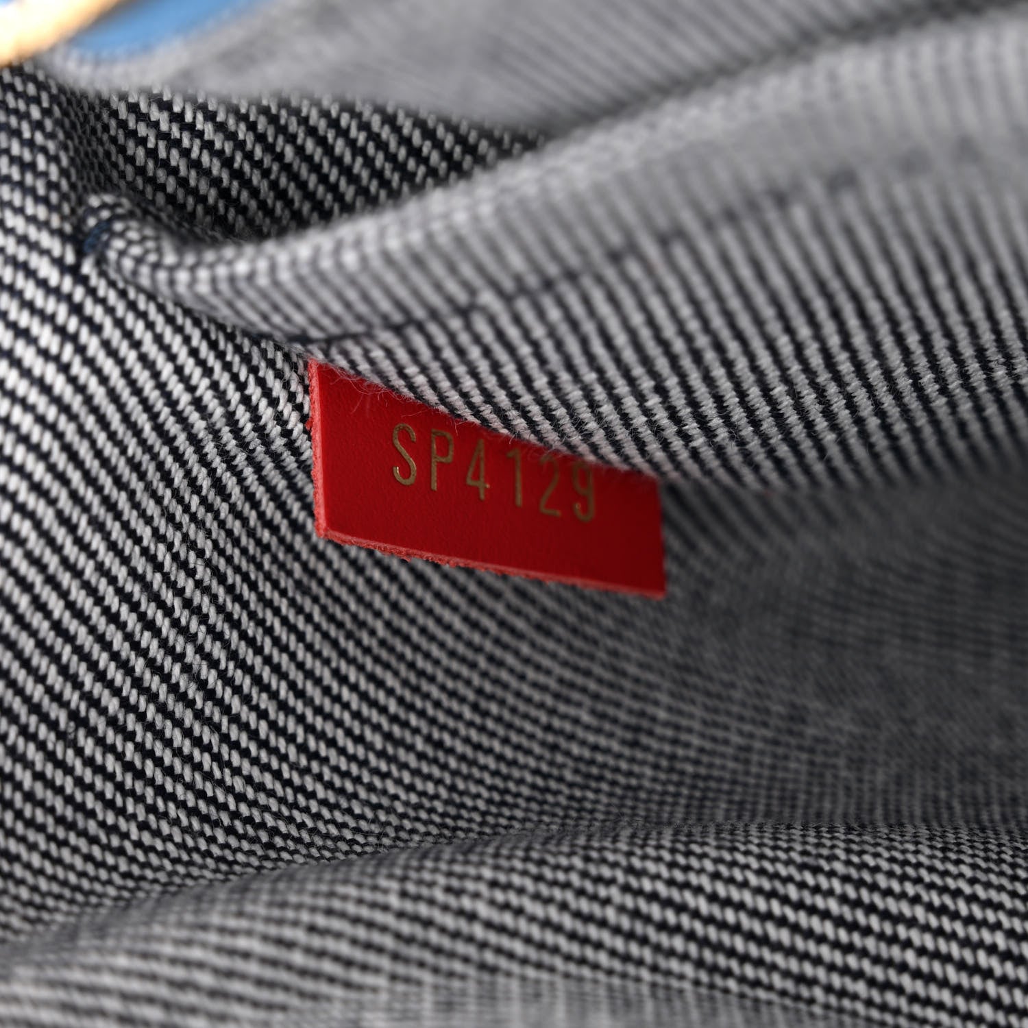 Louis Vuitton Denim Damier Monogram Patchwork Multi Pochette Accessories Blue Rouge 7 of 11