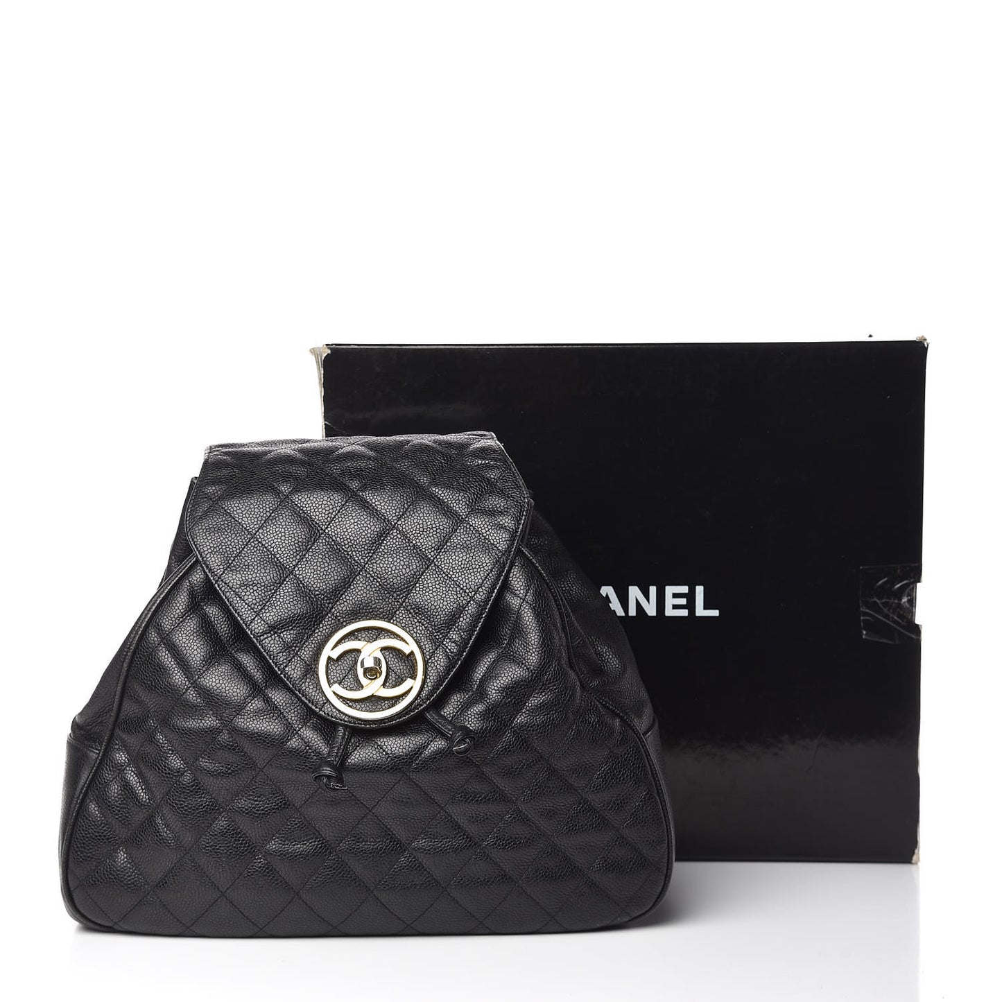 Caviar Quilted CC Backpack Black