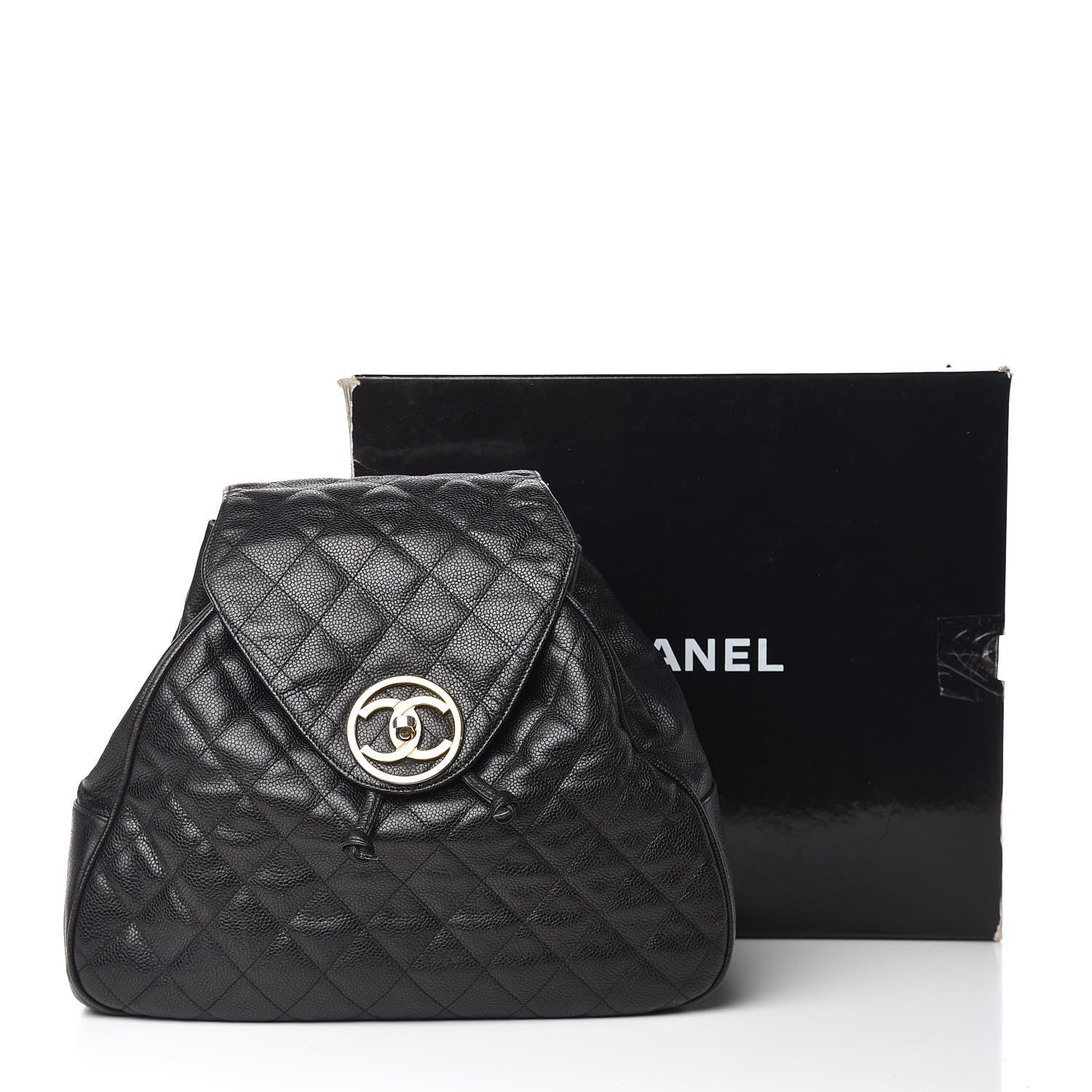 Chanel Caviar Quilted CC Backpack Black 15 of 15