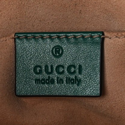 Gucci Calfskin Matelasse Small GG Marmont Chain Shoulder Bag Emerald Green 6 of 11