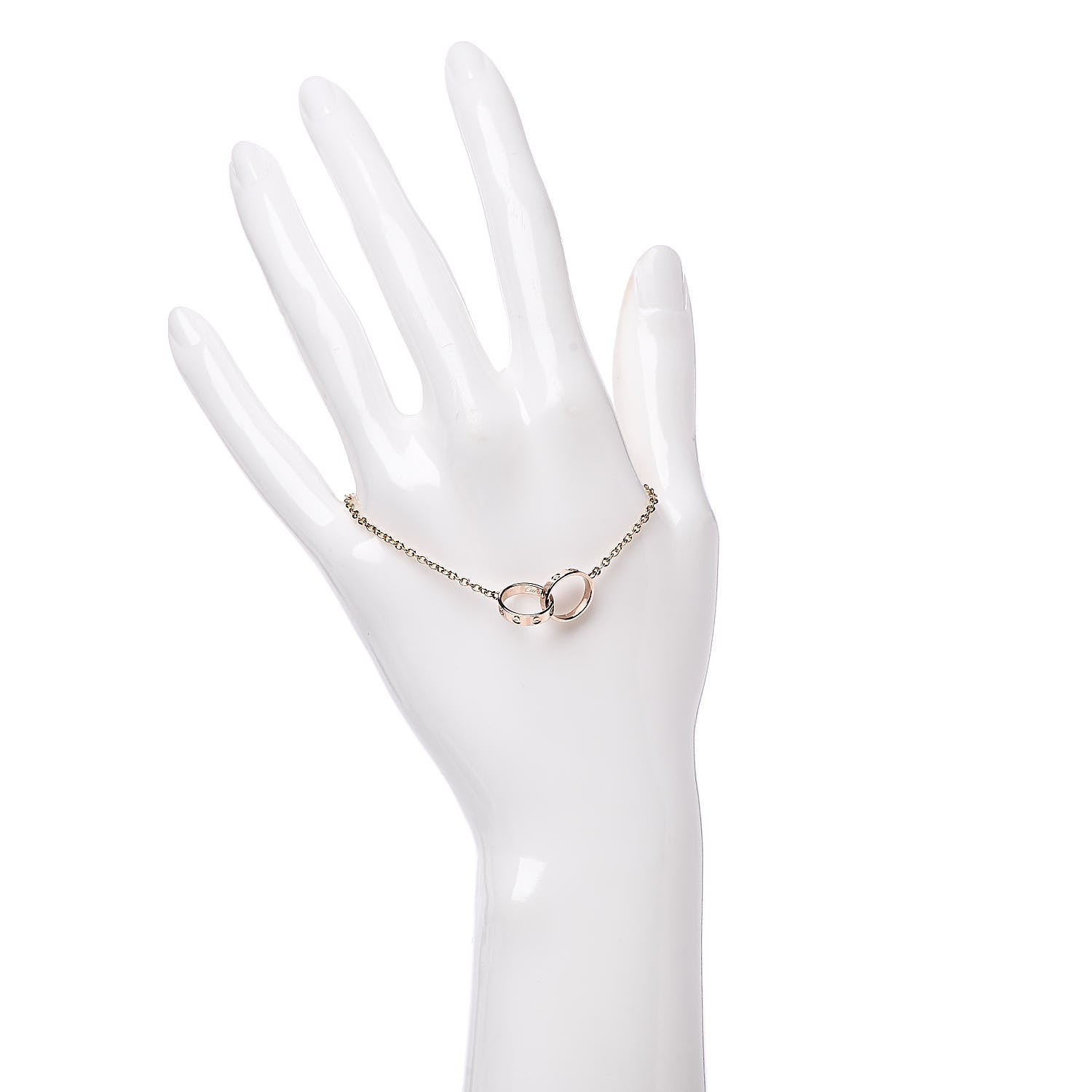 Cartier 18K Pink Gold Interlocking LOVE Bracelet 2 of 5