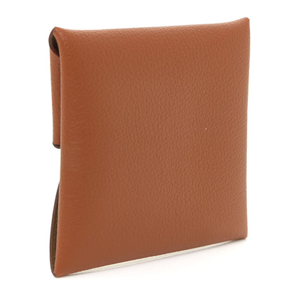 Hermes Evercolor Bastia Verso Coin Purse Gold Beige De Weimar 3 of 10