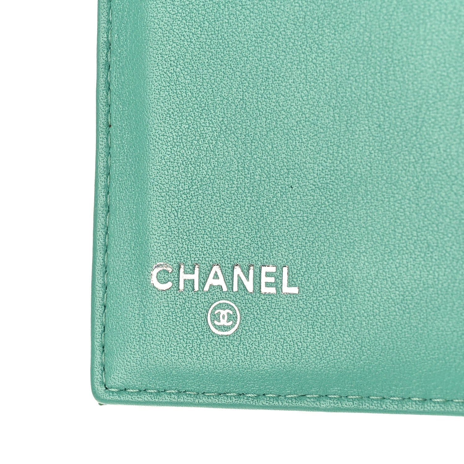 Chanel Patent Quilted Long Flap Wallet Green 6 of 10