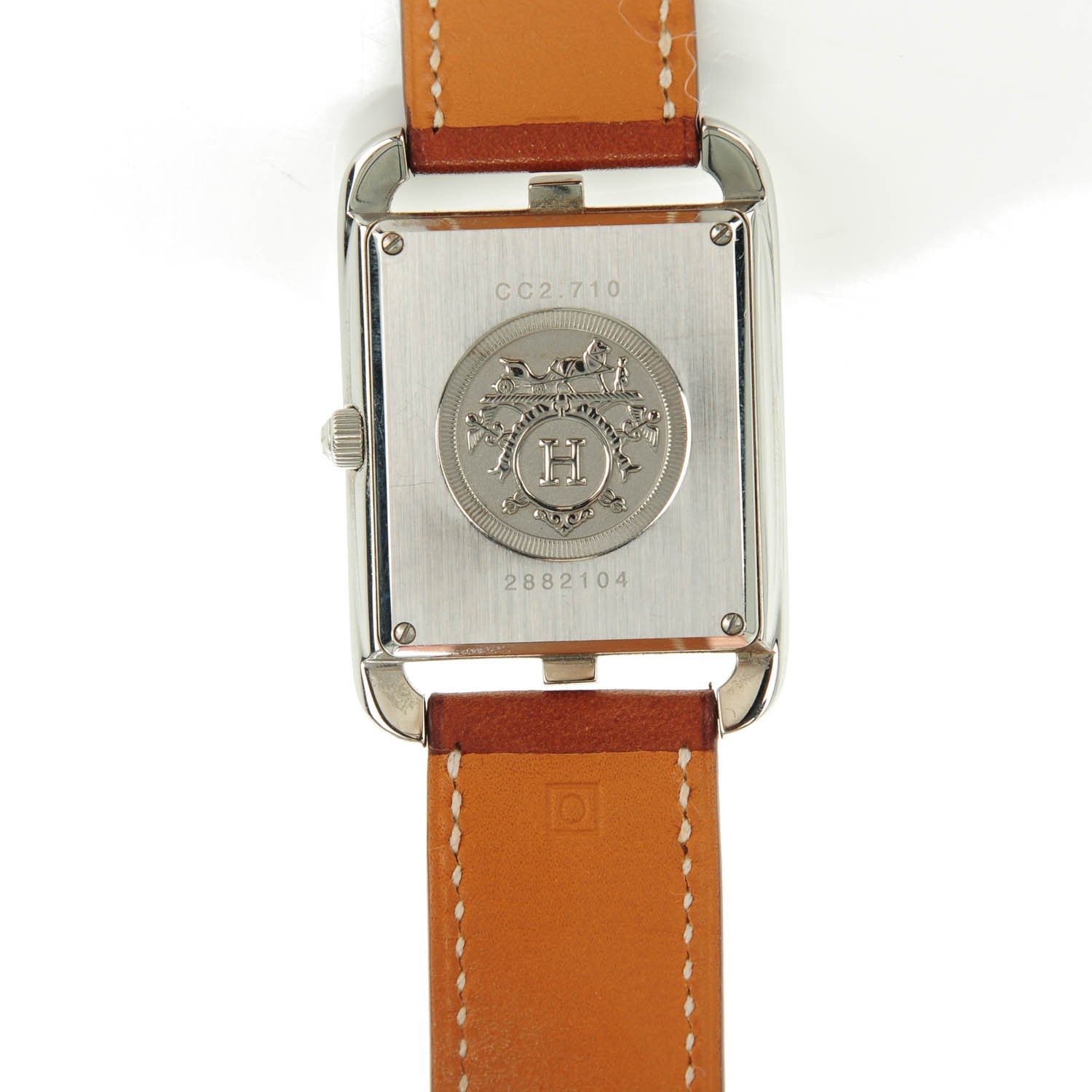 Hermes Stainless Steel Barenia 29mm Cape Cod Double Tour Quartz Watch Fauve 5 of 7