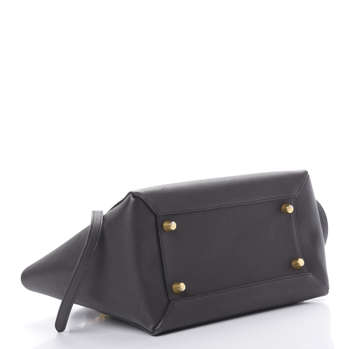 Grained Calfskin Mini Belt Bag Dark Taupe