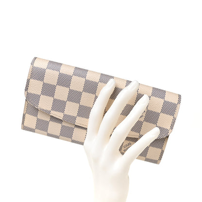 Louis Vuitton Damier Azur Emilie Wallet 2 of 8