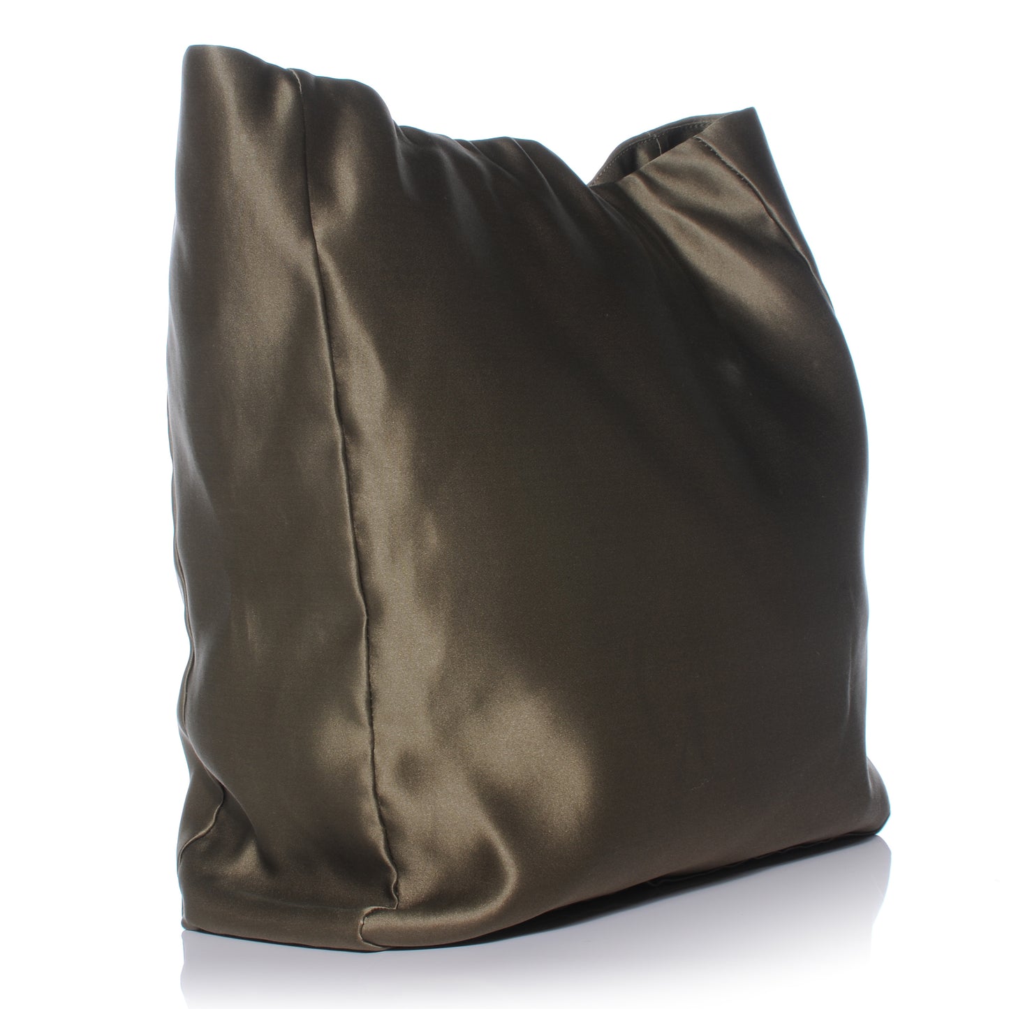 Satin Sequin That s LOVE Tote Kaki