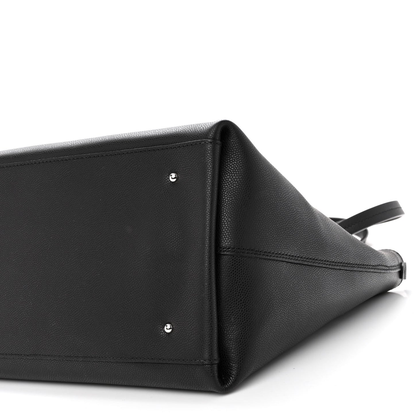 SALVATORE FERRAGAMO Calfskin Medium Tote Black