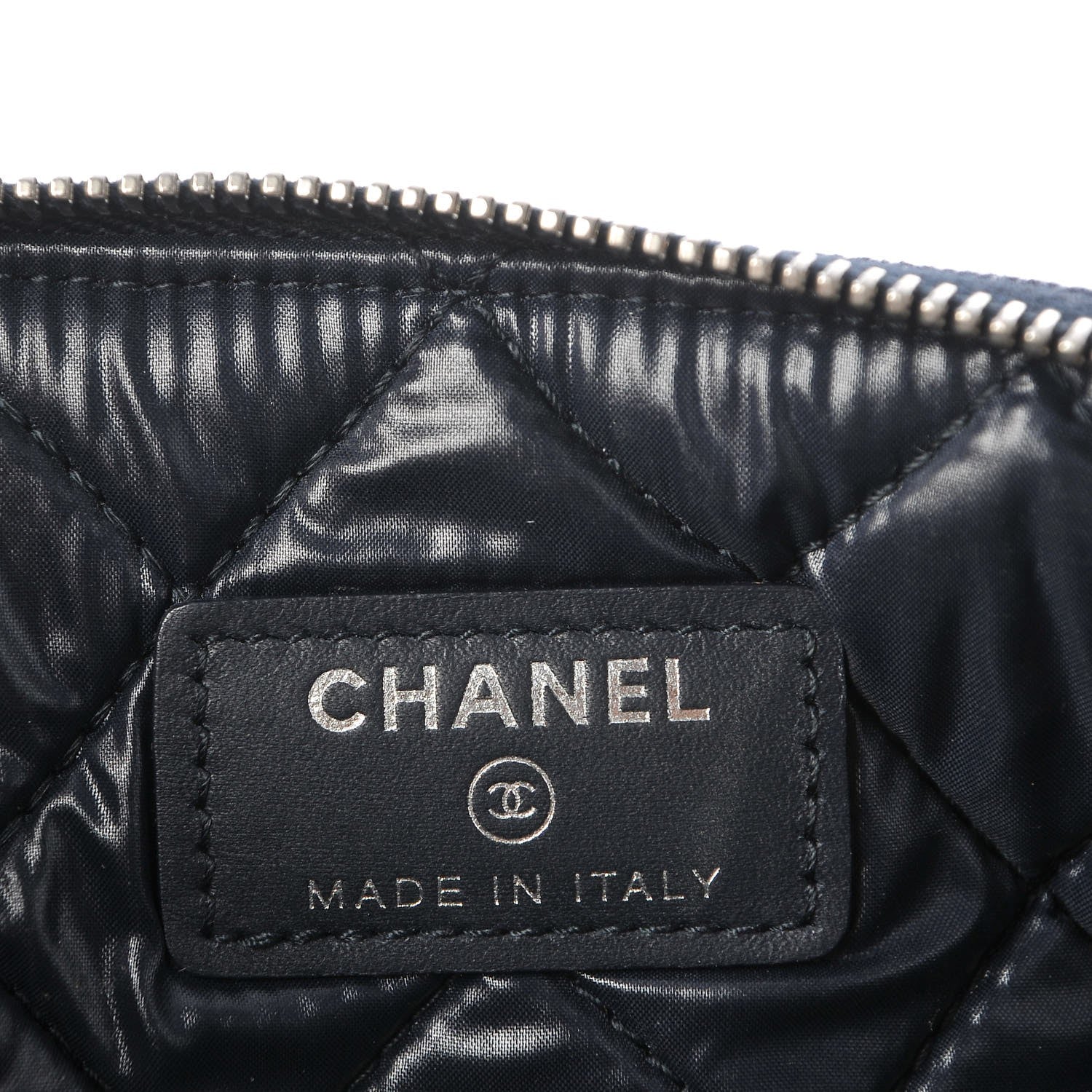 Chanel Denim Medium Deauville Pouch Dark Blue 6 of 8