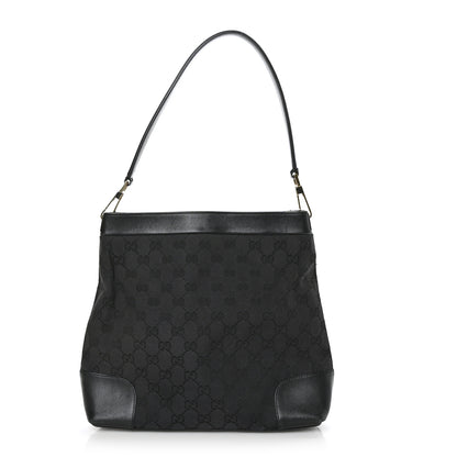 Gucci Monogram Shoulder Bag Black 1 of 9