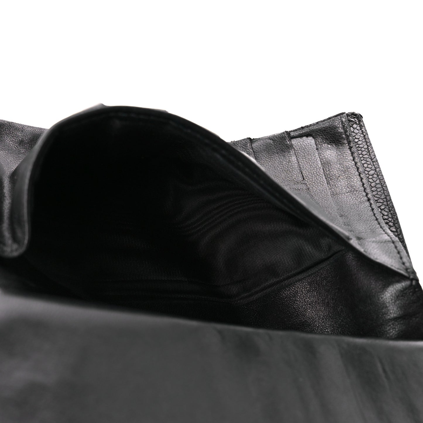 Caviar Timeless CC French Wallet Black