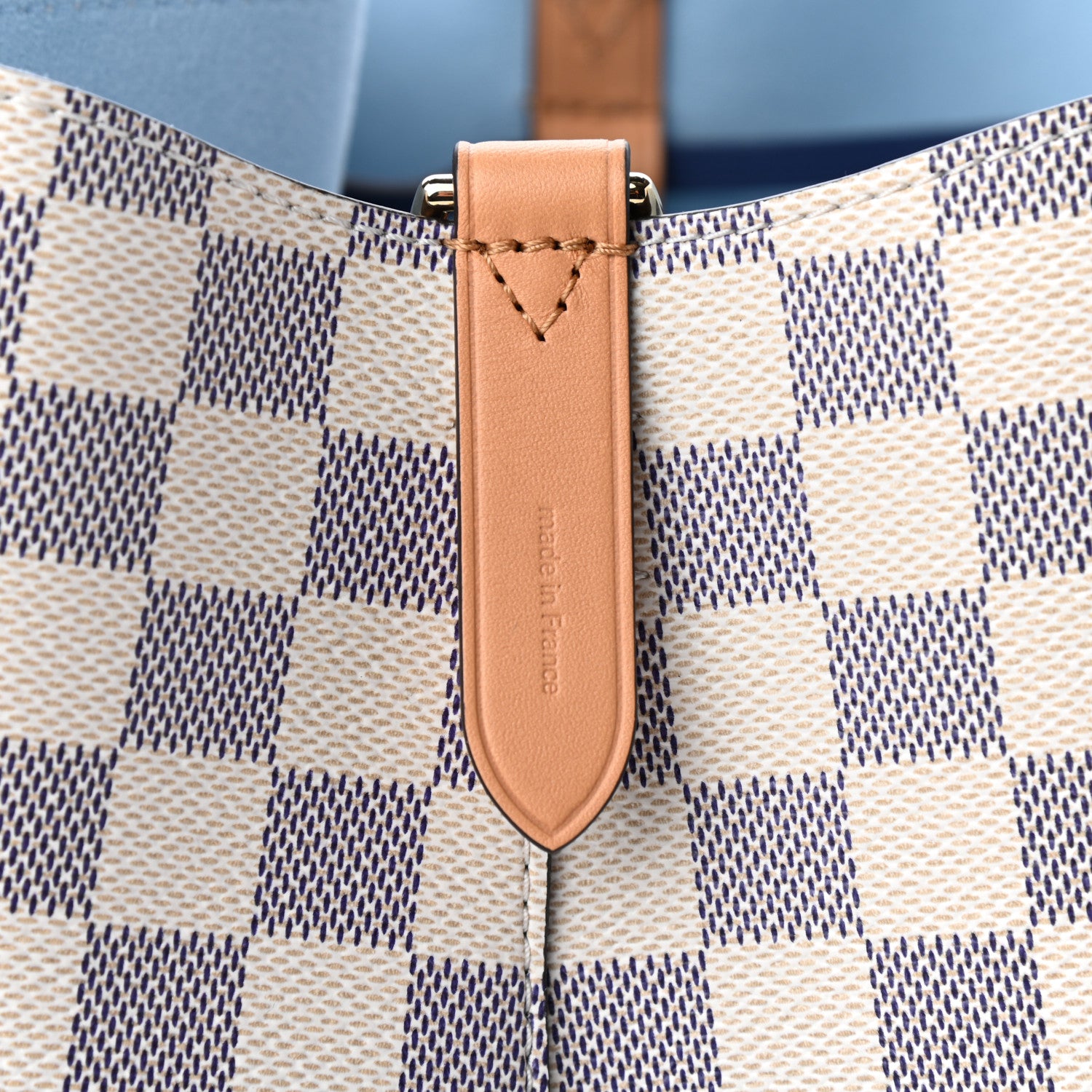 Louis Vuitton Damier Azur Braided Neonoe MM Blue 7 of 9