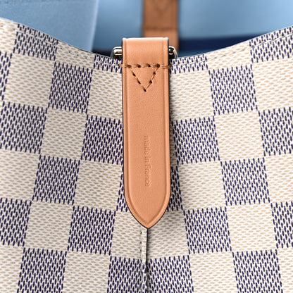 Louis Vuitton Damier Azur Braided Neonoe MM Blue 7 of 9