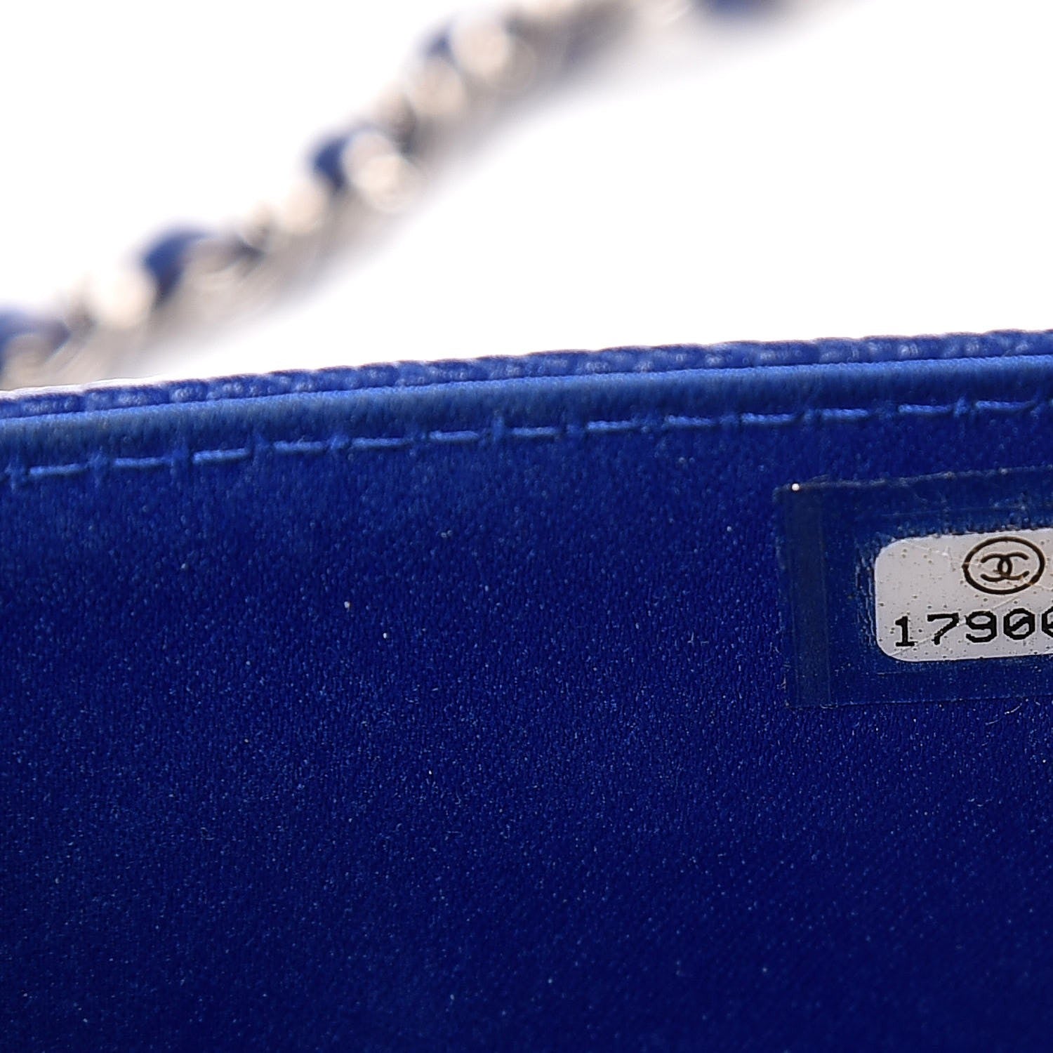 Chanel Caviar Wallet on Chain WOC Blue 8 of 8