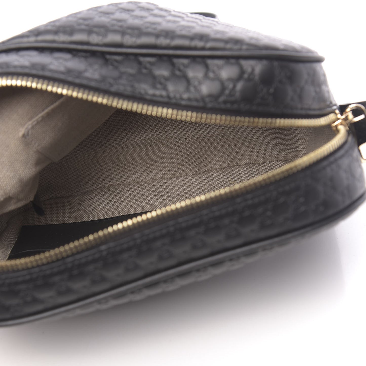 Microguccissima Mini Bree Messenger Bag Black