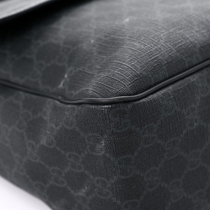 Gucci GG Plus Monogram Medium Flap Messenger Bag Black 7 of 17