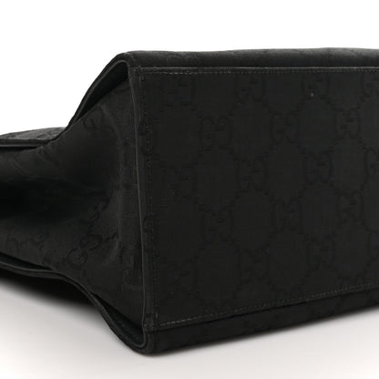 Gucci Nylon Monogram Bamboo Handle Bag Black 9 of 11