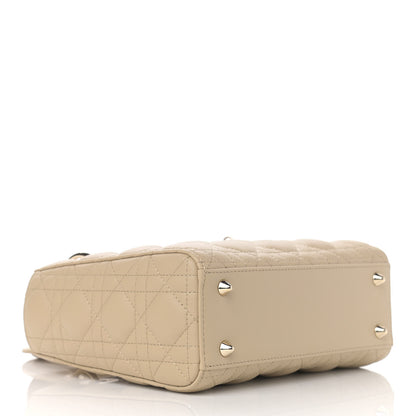 Christian Dior Calfskin Cannage Small My ABCDior Lady Dior Beige 3 of 10