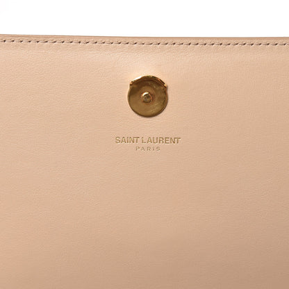 Saint Laurent Smooth Calfskin Medium Braided Monogram Kate Satchel Nude Powder 6 of 7
