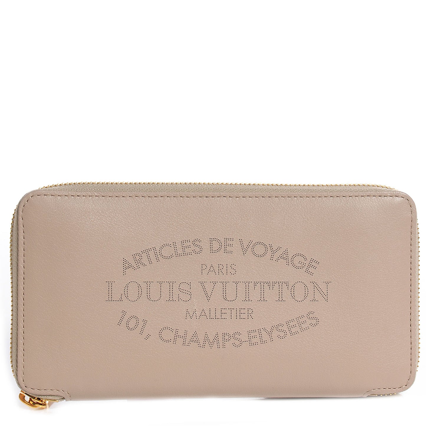 Veau Soie Leather Iena Wallet Galet