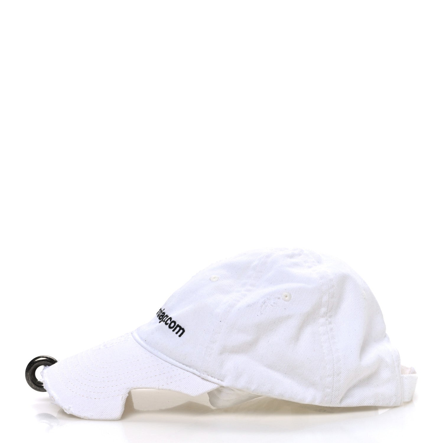 Balenciaga Cotton Drill Logo Baseball Cap S White 4 of 9