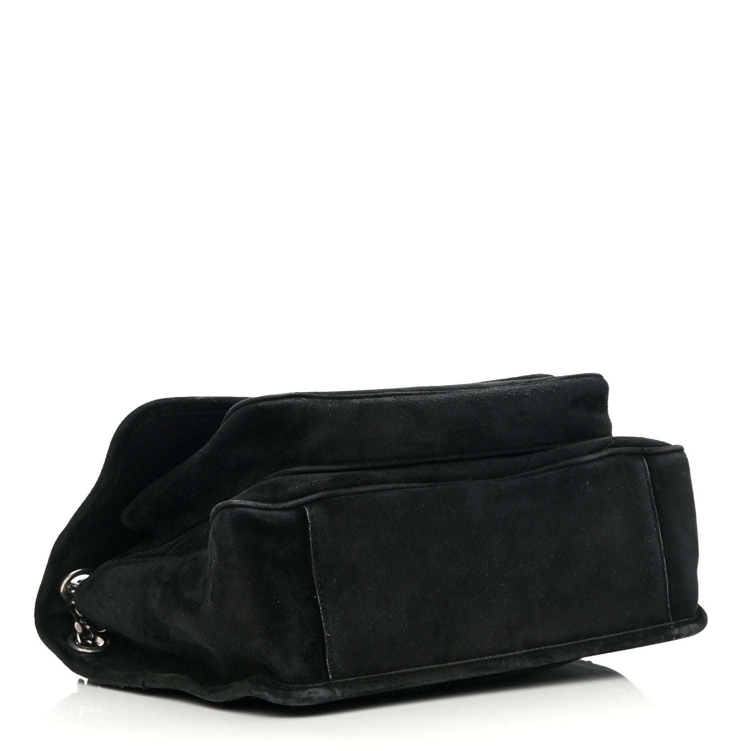 Saint Laurent Suede Monogram Medium Niki Chain Satchel Black 6 of 14