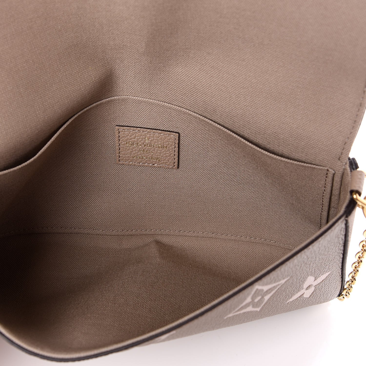 Louis Vuitton Empreinte Monogram Giant Felicie Pochette Tourterelle Creme 5 of 8