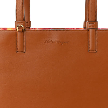 Salvatore Ferragamo Calfskin Scarlet Tote Sella 7 of 10