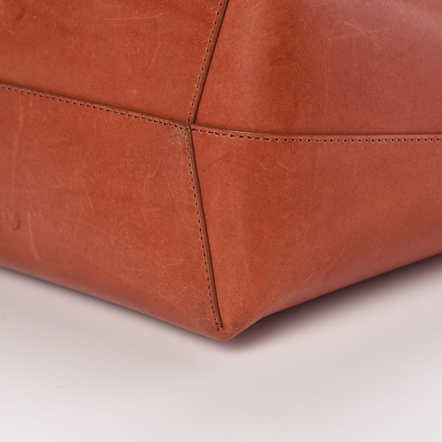 Mansur Gavriel Calfskin Small Shopping Tote Brandy 14 of 15