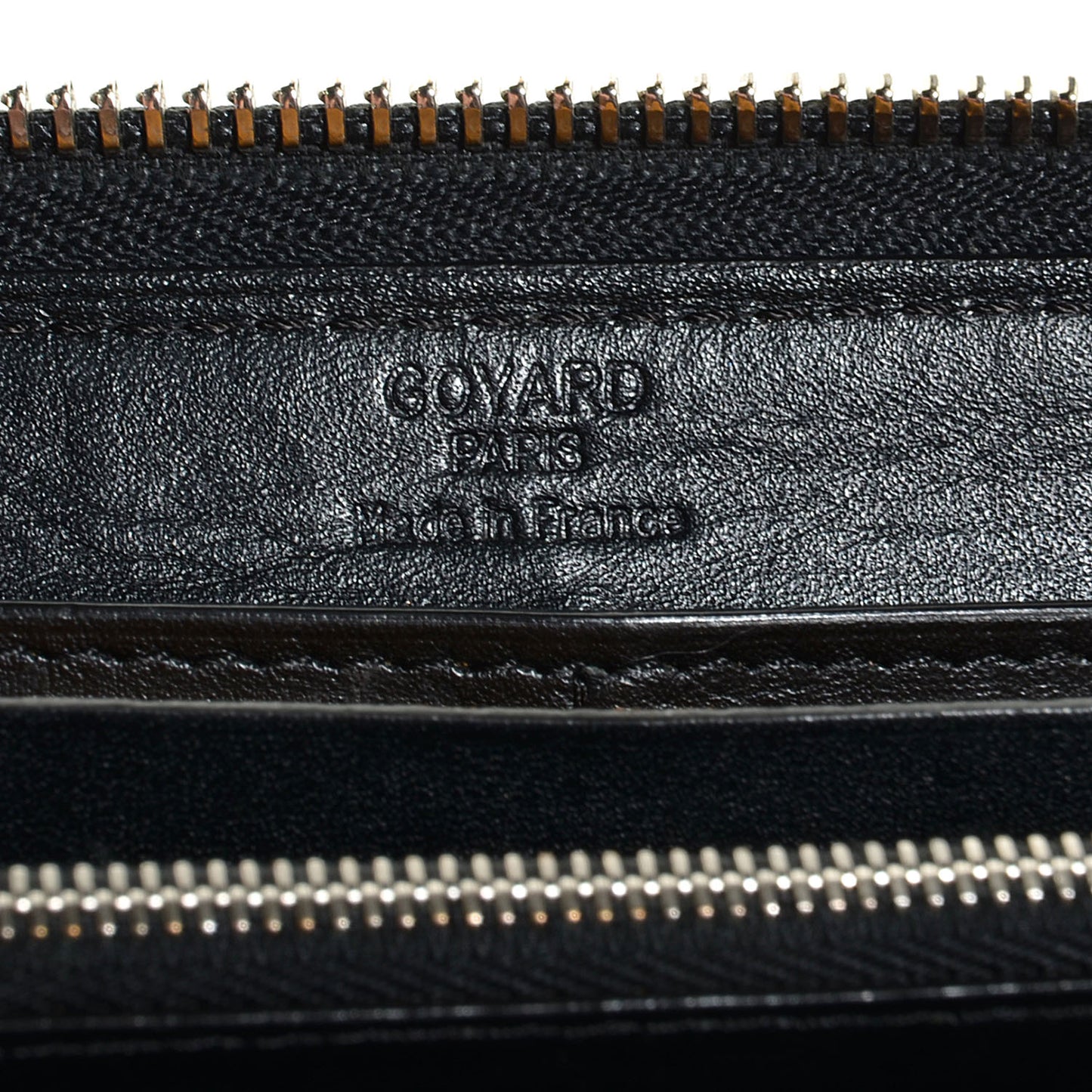 Goyardine Matignon Zip Around GM Wallet Black