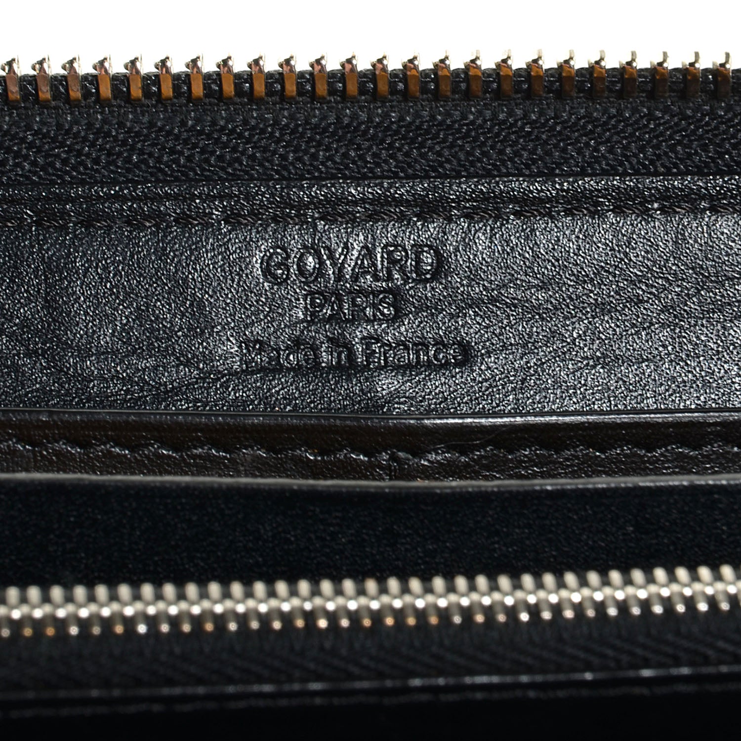 Goyard Goyardine Matignon Zip Around GM Wallet Black 5 of 6