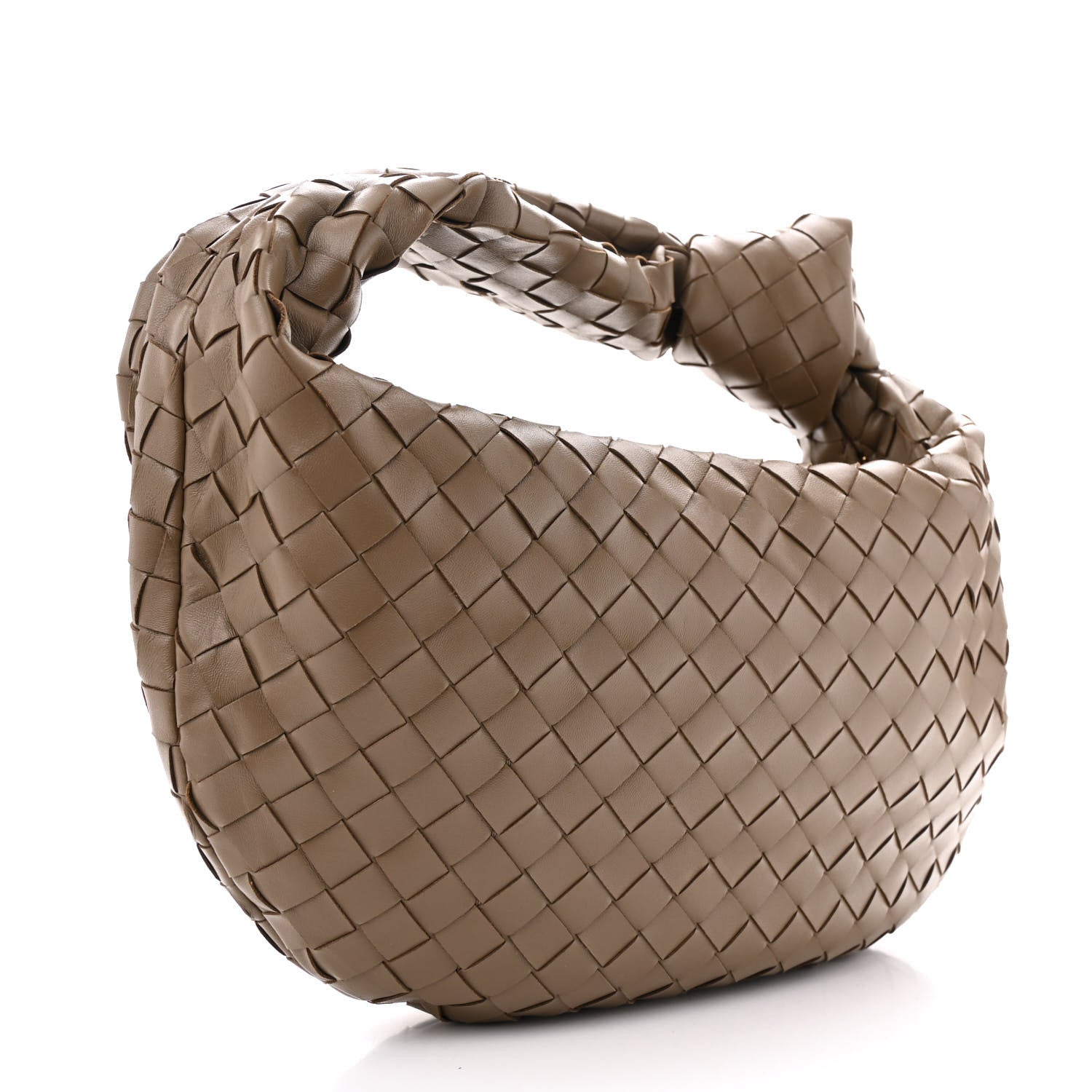 Bottega Veneta Nappa Intrecciato Teen Jodie Hobo Taupe Grey 3 of 10