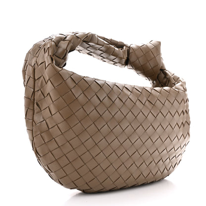 Bottega Veneta Nappa Intrecciato Teen Jodie Hobo Taupe Grey 3 of 10