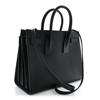 Saint Laurent Grained Calfskin Small Sac De Jour Black 3 of 12