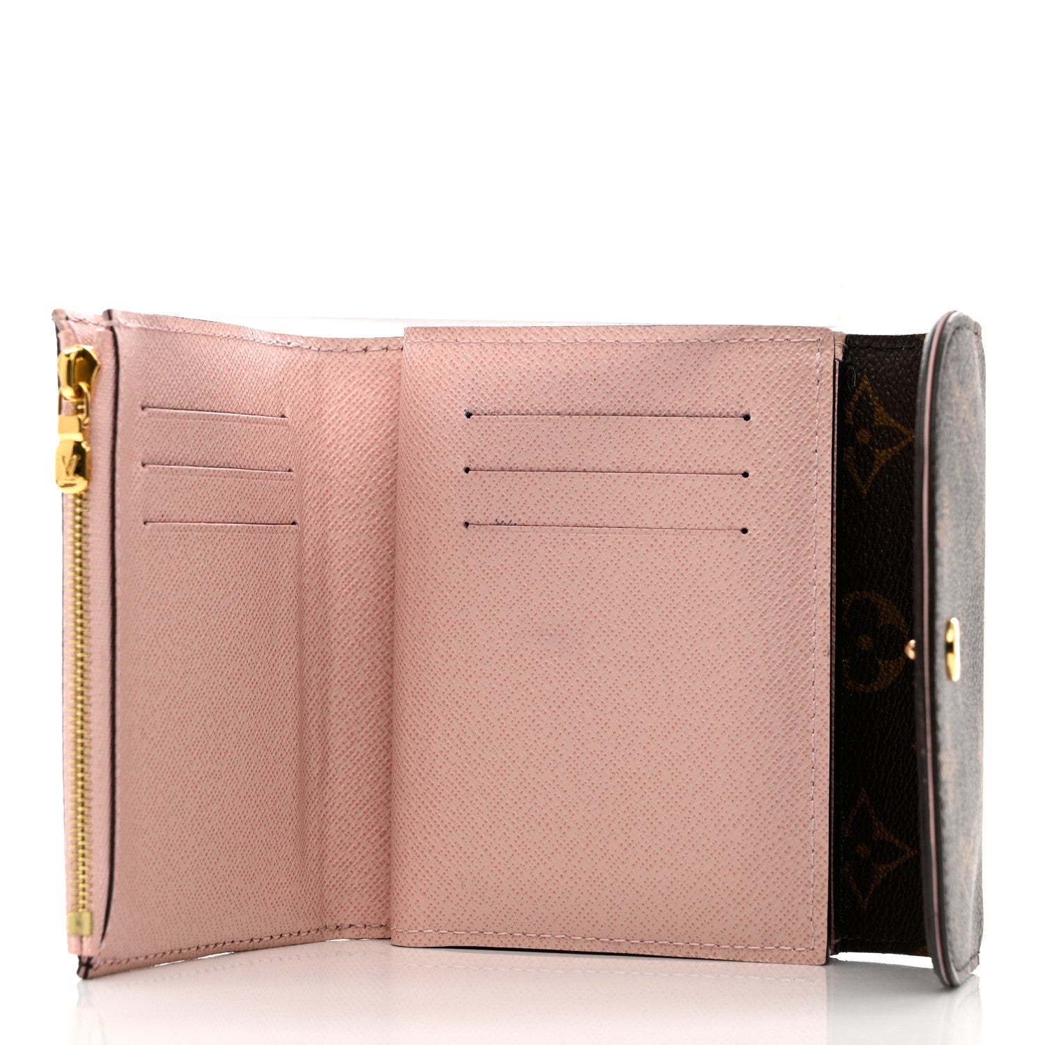 Louis Vuitton Monogram Ariane Compact Wallet Rose Ballerine 6 of 11