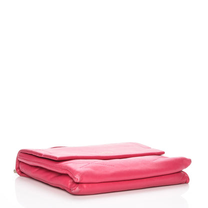 Lanvin Lambskin Quilted Mini Sugar Flap Shoulder Bag Fuchsia 4 of 12