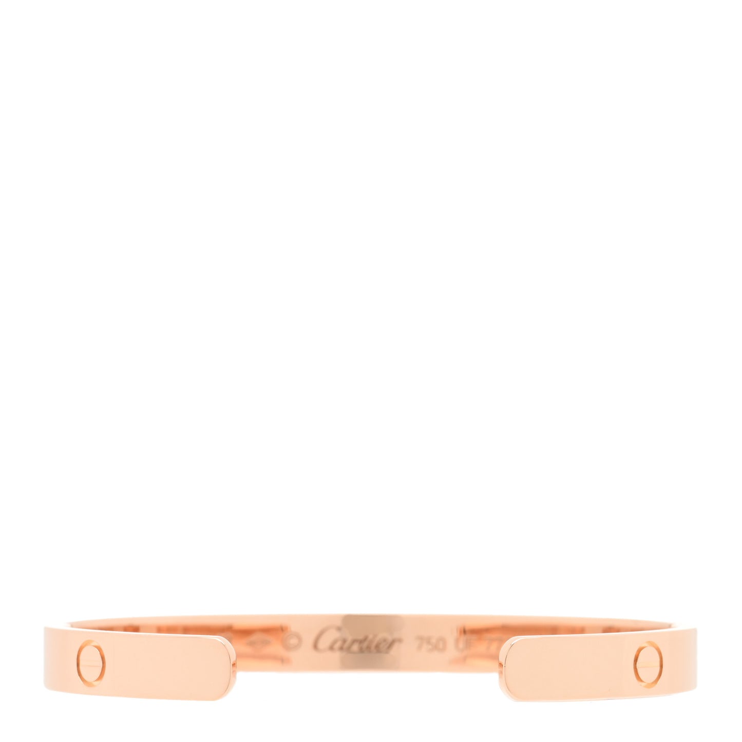 18K Pink Gold LOVE Cuff Bracelet 18