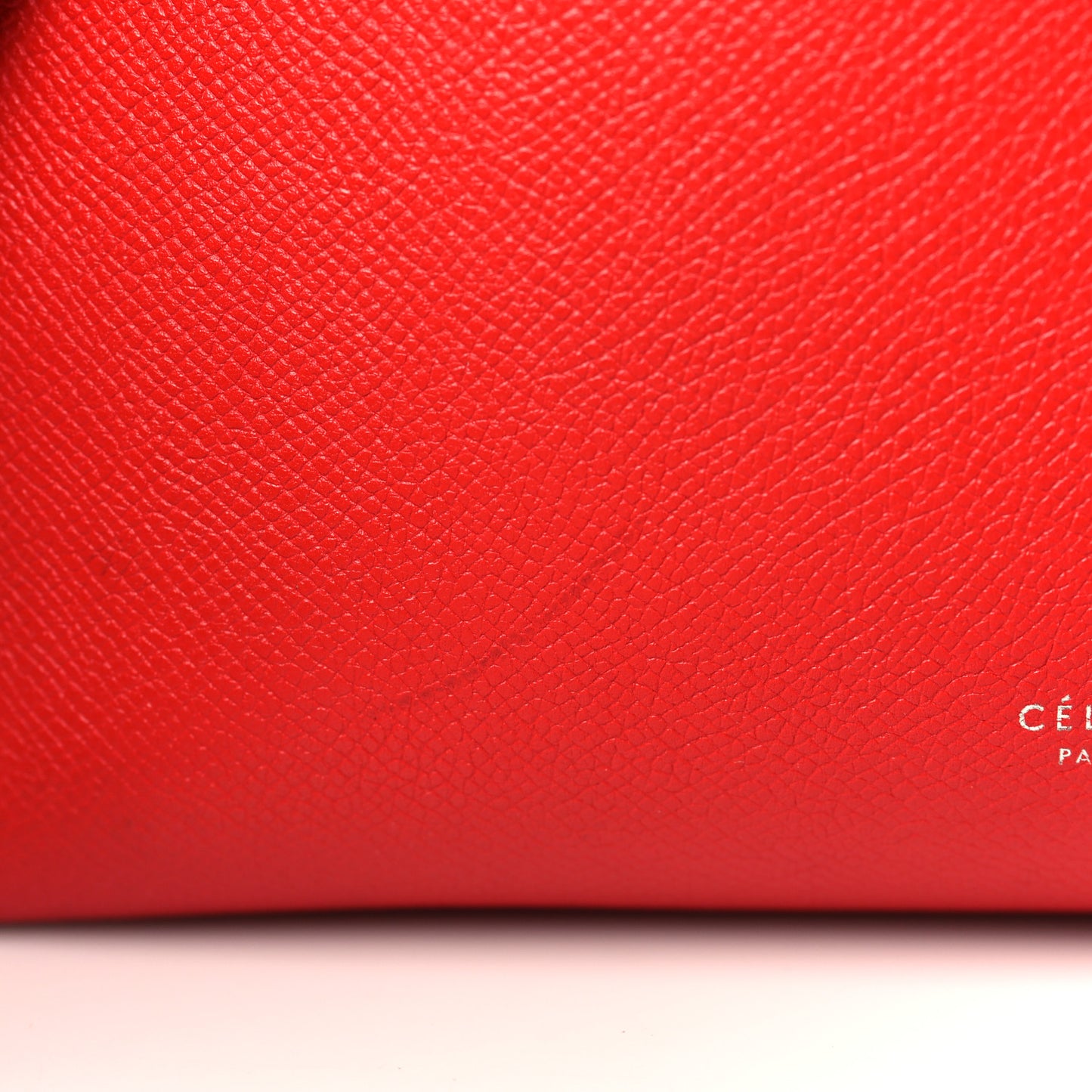 Baby Grained Calfskin Micro Belt Bag Coquelicot