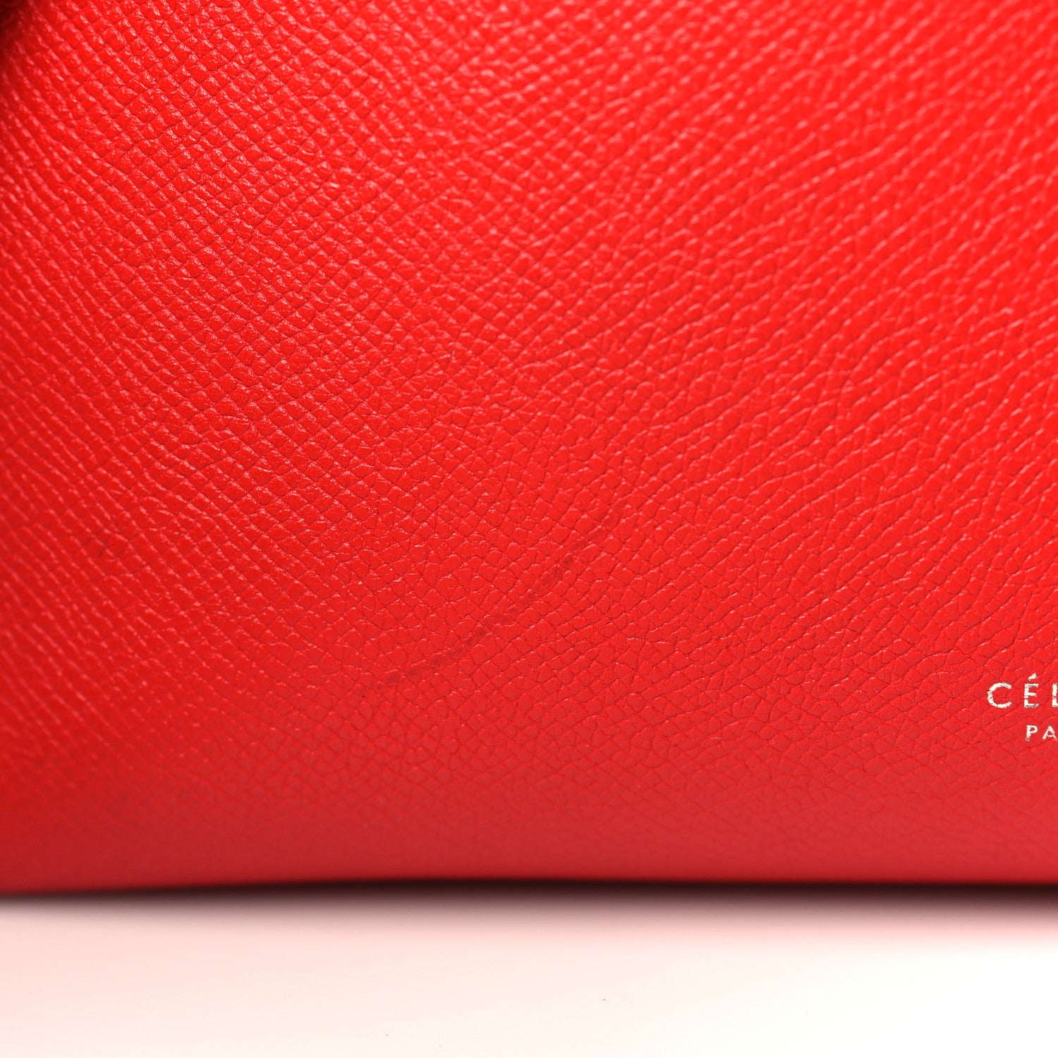 Celine Baby Grained Calfskin Micro Belt Bag Coquelicot 11 of 13