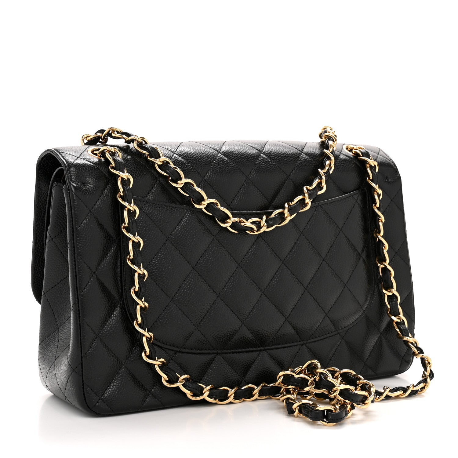 Chanel Caviar Quilted Jumbo Double Flap Black 3 of 14