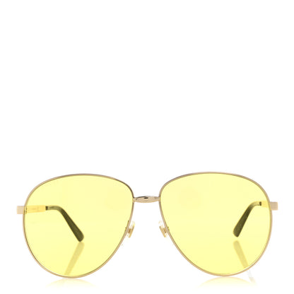 Gucci Aviator Sunglasses GG0138S Yellow 2 of 8