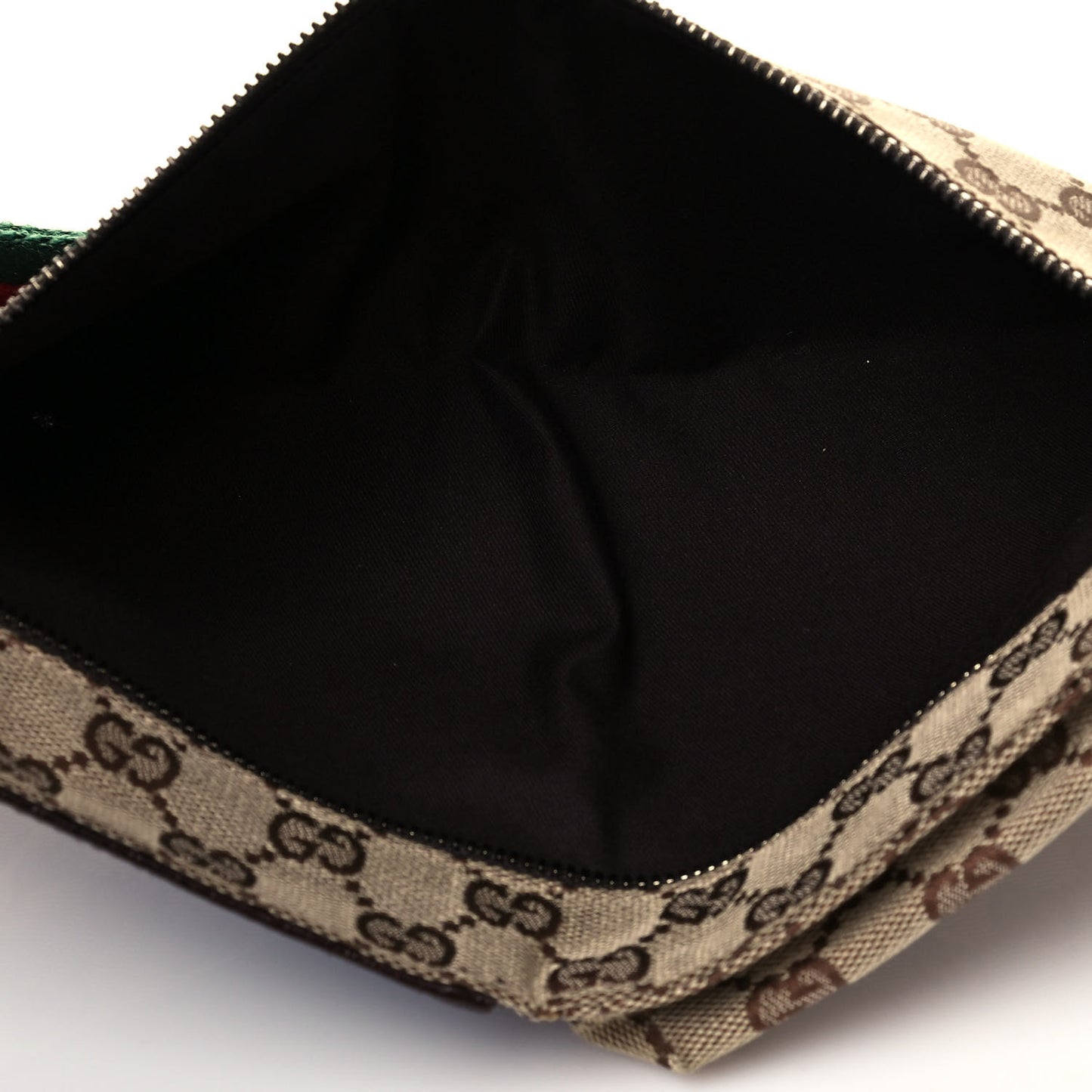 Monogram Web Belt Bag Dark Brown
