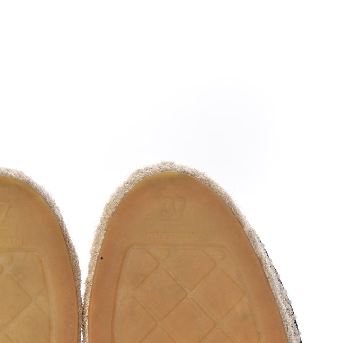 Lambskin CC Espadrilles 37 Black