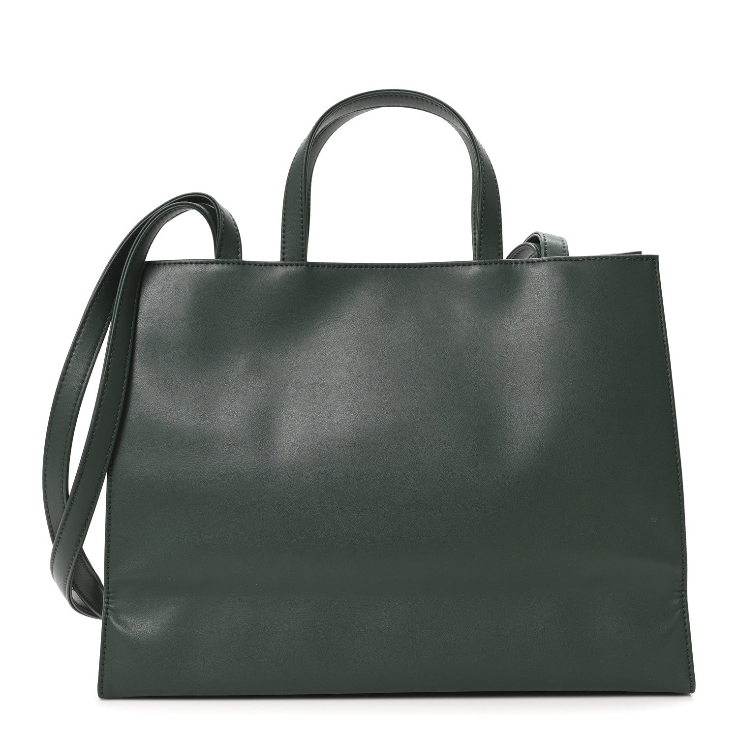 Telfar Vegan Leather Medium Shopping Bag Dark Olive 1 of 9