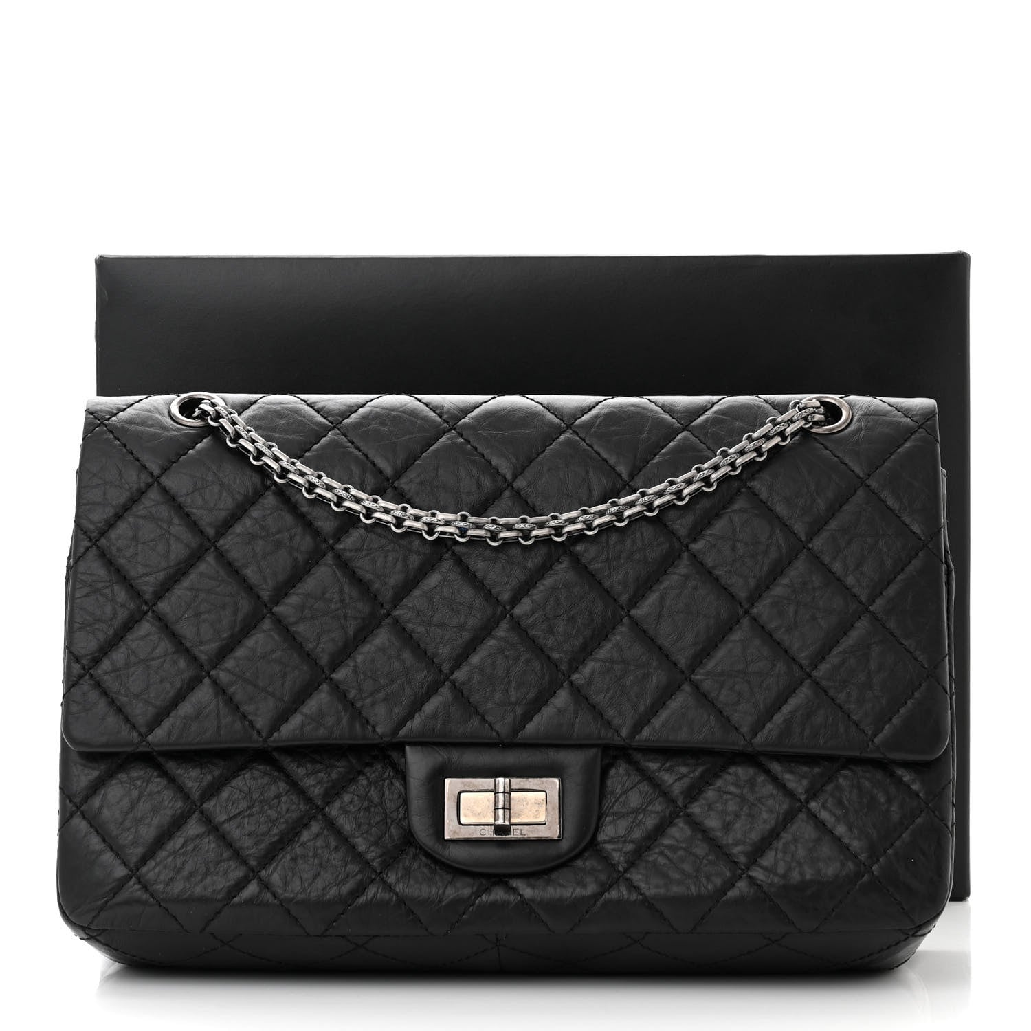 Chanel Aged Calfskin Quilted 2.55 Reissue 227 Flap Black 11 of 11