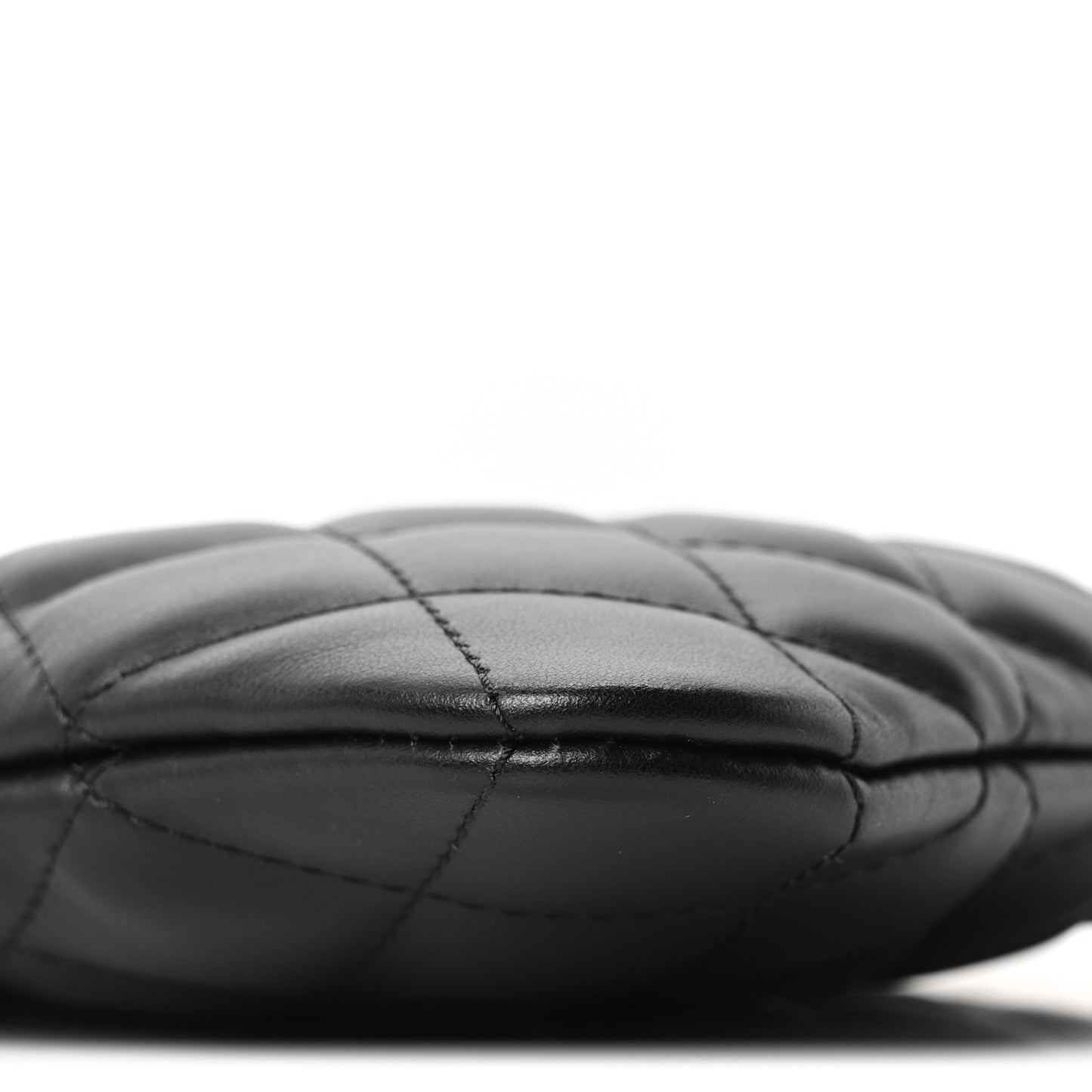 Lambskin Quilted Uniform Crossbody Bag  Black