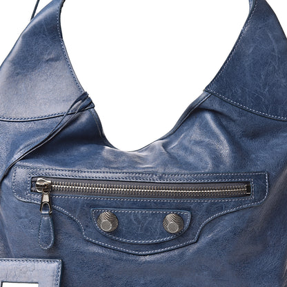 Balenciaga Chevre Giant 21 Silver Hardware Besace Hobo Bleu Jean 17 of 18