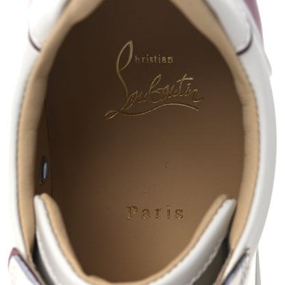 Christian Louboutin Patent Calfskin Womens Fun Vieira Flat Sneakers 40 White Loubi 9 of 12