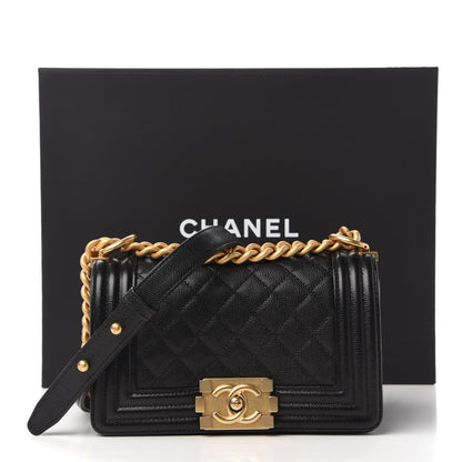 Chanel Caviar Quilted Small Boy Flap Black 12 of 12