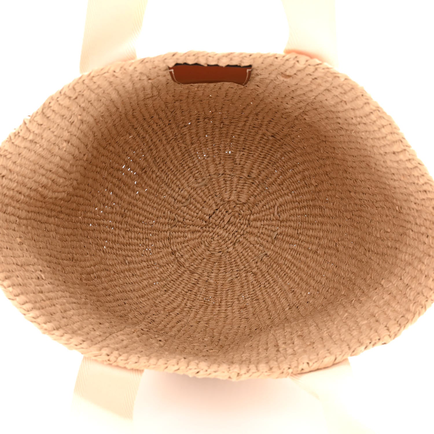Chloe Raffia Large Woody Tote White 5 of 10